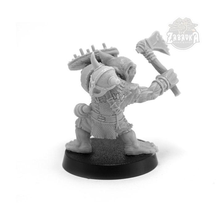 Гоблин варвар / Goblin Barbarian - 1 (25 мм) Коллекционная миниатюра Zabavka - фото 4 - id-p173814339
