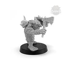 Гоблин варвар / Goblin Barbarian - 1 (25 мм) Коллекционная миниатюра Zabavka, фото 3