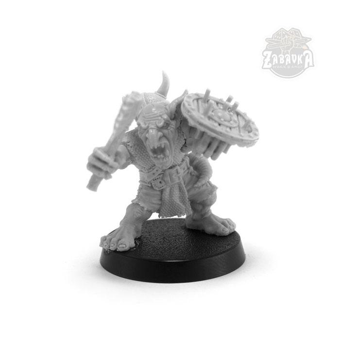 Гоблин варвар / Goblin Barbarian - 1 (25 мм) Коллекционная миниатюра Zabavka - фото 6 - id-p173814339