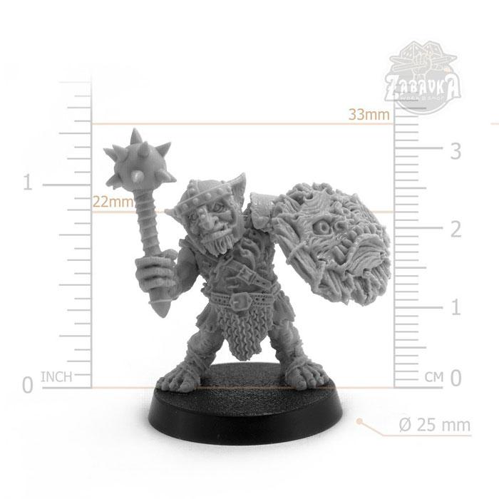 Гоблин варвар / Goblin Barbarian - 2 (25 мм) Коллекционная миниатюра Zabavka - фото 2 - id-p173814340