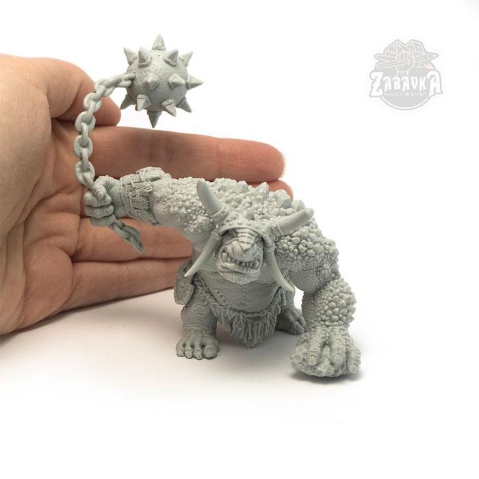 Гигантский тролль / Giant Troll (54 мм) Коллекционная миниатюра Zabavka - фото 2 - id-p173814344