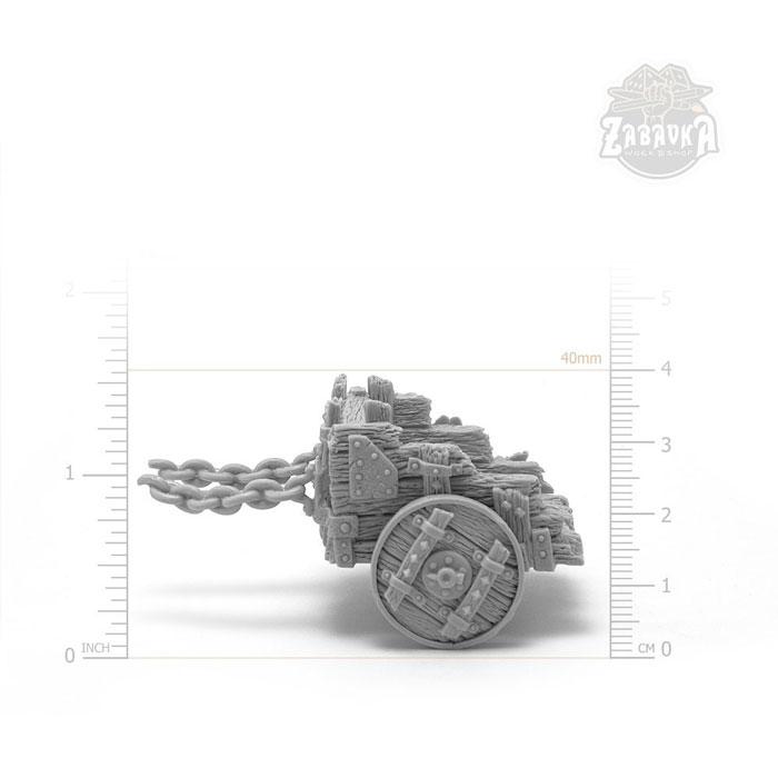 Гоблинская тележка / Goblin Cart (25 мм) Коллекционная миниатюра Zabavka - фото 5 - id-p173814345