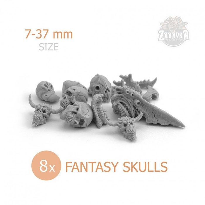 Фэнтези черепа / Fantasy Skulls (7-37 мм) Zabavka - фото 1 - id-p173814359