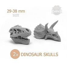 Черепа динозавров / Dinosaur Skulls (29-38 мм) Zabavka