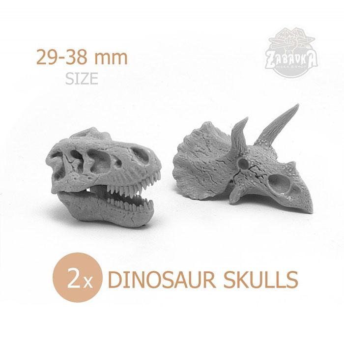 Черепа динозавров / Dinosaur Skulls (29-38 мм) Zabavka - фото 1 - id-p173814370