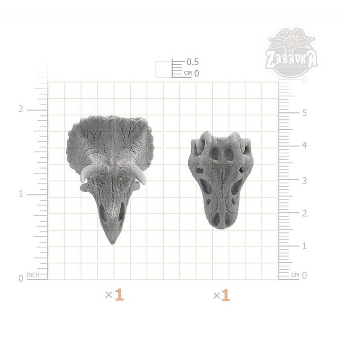 Черепа динозавров / Dinosaur Skulls (29-38 мм) Zabavka - фото 3 - id-p173814370