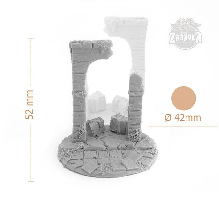 Средневековая арка / Medieval Arch (50 мм) Коллекционная миниатюра Zabavka - фото 1 - id-p173814374