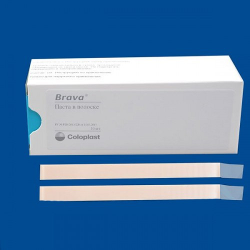 Паста для защиты стомы в полосках Coloplast "Brava", 10 шт - фото 1 - id-p156510120