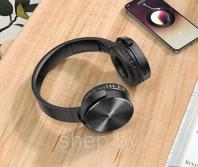 Беспроводные наушники Hoco DW01 Wirelese headset цвет : черный - фото 6 - id-p173840734