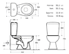 Унитаз-компакт напольный Керамин Гранд-N МС Alcaplast графит с1 CDB00022831, Беларусь, фото 2
