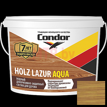 Лак акриловый интерьерный Condor Holz Lazur Aqua дуб 2,5 кг