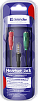 Аудио-переходник для гарнитур DEFENDER 3.5 Jack 4pin(M) - 2x3.5 Jack (F) (15 см) # 63012