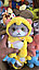 Мягкая игрушка кошка "Котенок в кигуруми-пижамке" 40 см с колокольчиком и сумкой, фото 4