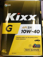 Моторное масло Kixx G1 SN Plus 10W-40 metal 4л