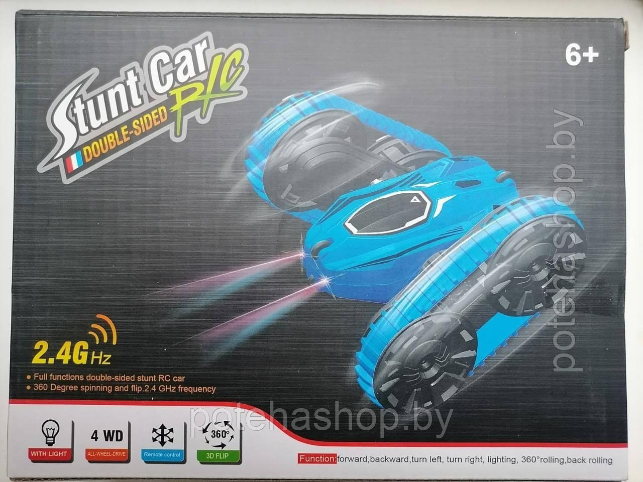 Машинка перевертыш Tengcai Stunt Car на радиоуправлении FC-2001A - фото 2 - id-p173850456