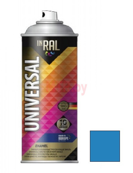 Эмаль аэрозольная алкидная Inral Universal светло-голубая RAL 5012 0,4 л
