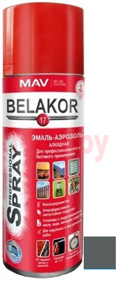 Эмаль аэрозольная алкидная Belakor 17 RAL 7001 серебристо-серая 0,52 л