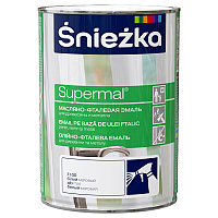 Эмаль масляно-фталевая универсальная Sniezka Supermal белая матовая 0,8 л