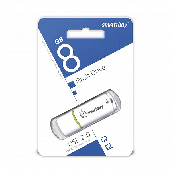 USB флэш-диск Smart Buy 8GB Crown White (SB8GBCRW-W)