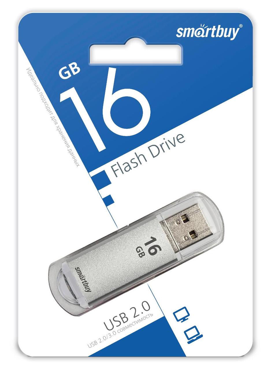 USB флэш-диск Smart Buy 16GB V-Cut Silver (SB16GBVC-S)