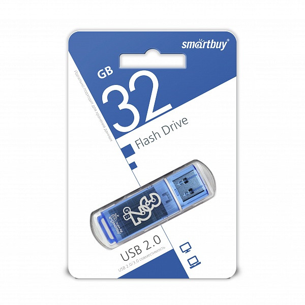 USB флэш-диск Smart Buy 32GB Glossy series Blue (SB32GBGS-B)