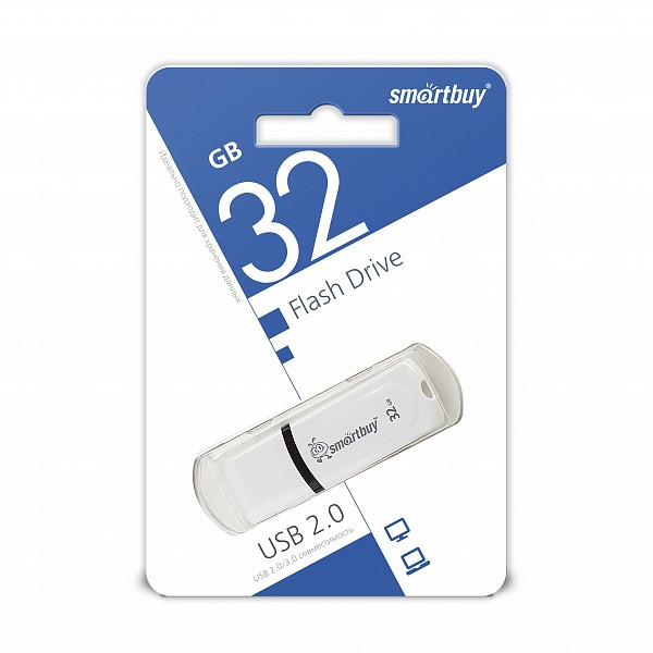 USB флэш-диск Smart Buy 32GB Paean White (SB32GBPN-W)