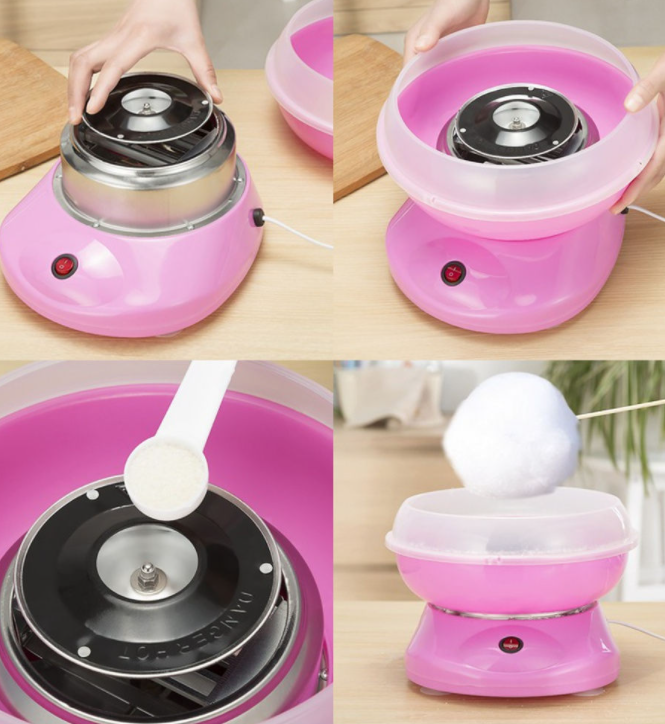 Аппарат для приготовления сладкой ваты Cotton Candy Maker (Коттон Кэнди Мэйкер для сахарной ваты) - фото 3 - id-p173857030
