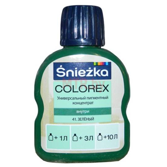 Колер для краски Sniezka Colorex 41 Зеленый 0,1 л