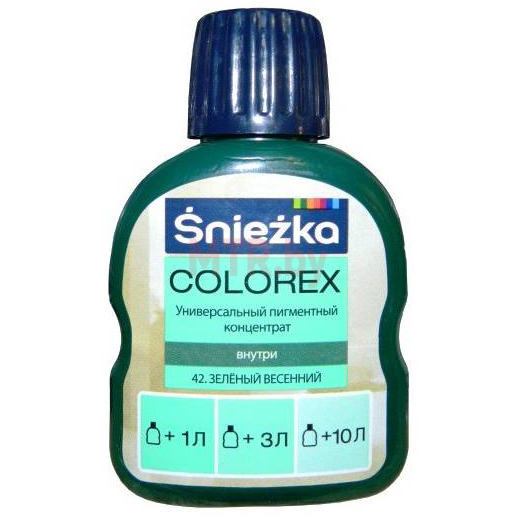 Колер для краски Sniezka Colorex 42 Зеленый весенний 0,1 л