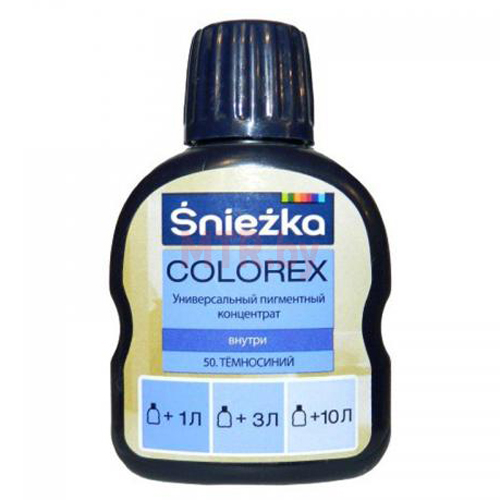 Колер для краски Sniezka Colorex 50 Темно-синий 0,1 л