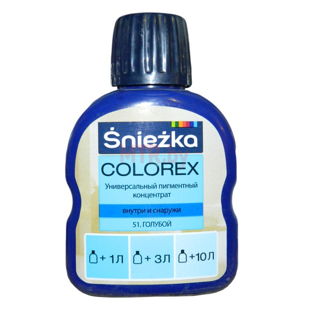 Колер для краски Sniezka Colorex 51 Голубой 0,1 л