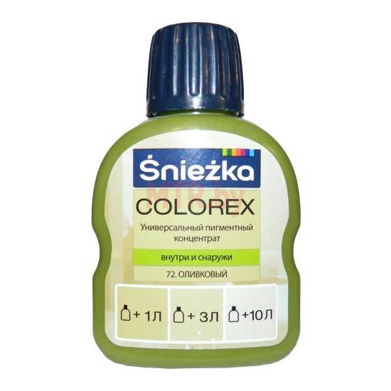 Колер для краски Sniezka Colorex 72 Оливковый 0,1 л