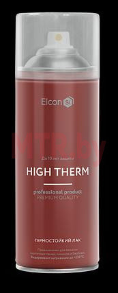 Лак аэрозольный кремнийорганический термостойкий Elcon бесцветный матовый 520 мл