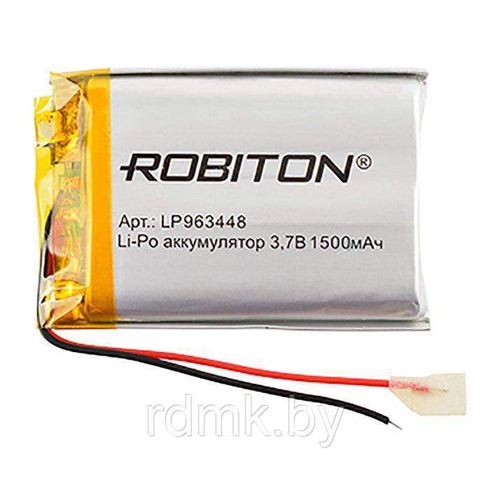 Литий-полимерный аккумулятор LP963448, 3,7v 1500 mAh