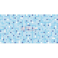 Панель ПВХ листовая Кронапласт мозаика стандарт голубая 960*480мм