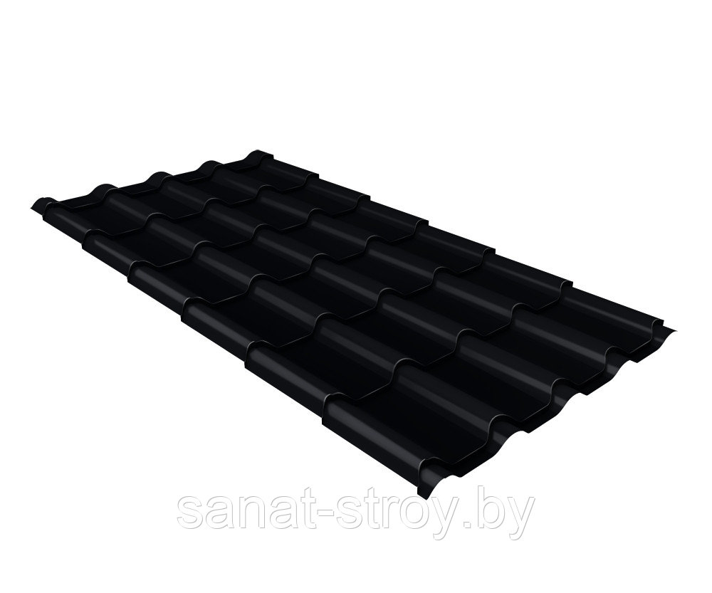 Металлочерепица Kamea Grand Line 0,5 Rooftop Matte RAL 9005 Черный - фото 1 - id-p127434779