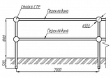 Ограждение столб концевой с кронштейном 1500*40*40*1,5мм, фото 5