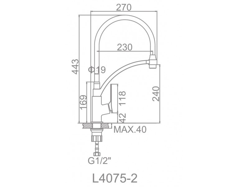 Смеситель с гибким изливом черный LEDEME L4075В-2 - фото 5 - id-p173874516