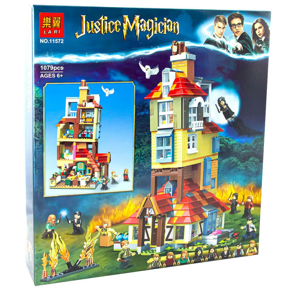 Детский конструктор Гарри поттер Нападение на Нору Lari 11572 аналог лего Lego домик замок хогвартс - фото 3 - id-p173874920