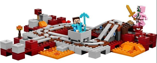 Детский конструктор Minecraft Майнкрафт Подземная железная дорога Bela 10620 аналог Лего 21130 - фото 5 - id-p34549011