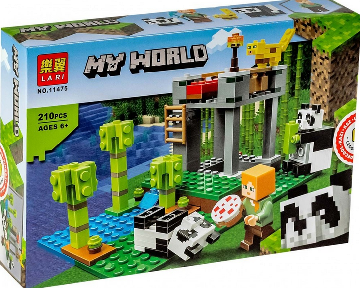 Детский конструктор Майнкрафт Minecraft My World 11475 Питомник панд аналог лего Lego - фото 3 - id-p164410028