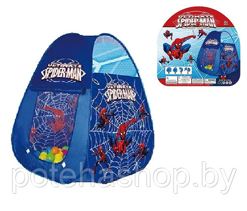 Палатка детская игровая Spiderman арт. 888-028 72*72*95 см, фото 2