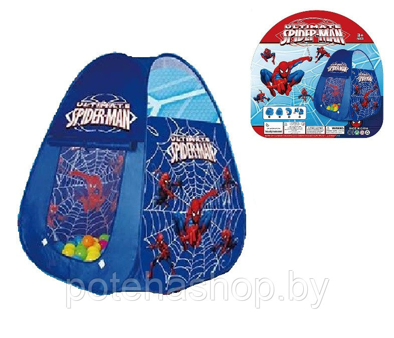 Палатка детская игровая Spiderman арт. 888-028 72*72*95 см - фото 1 - id-p173884240