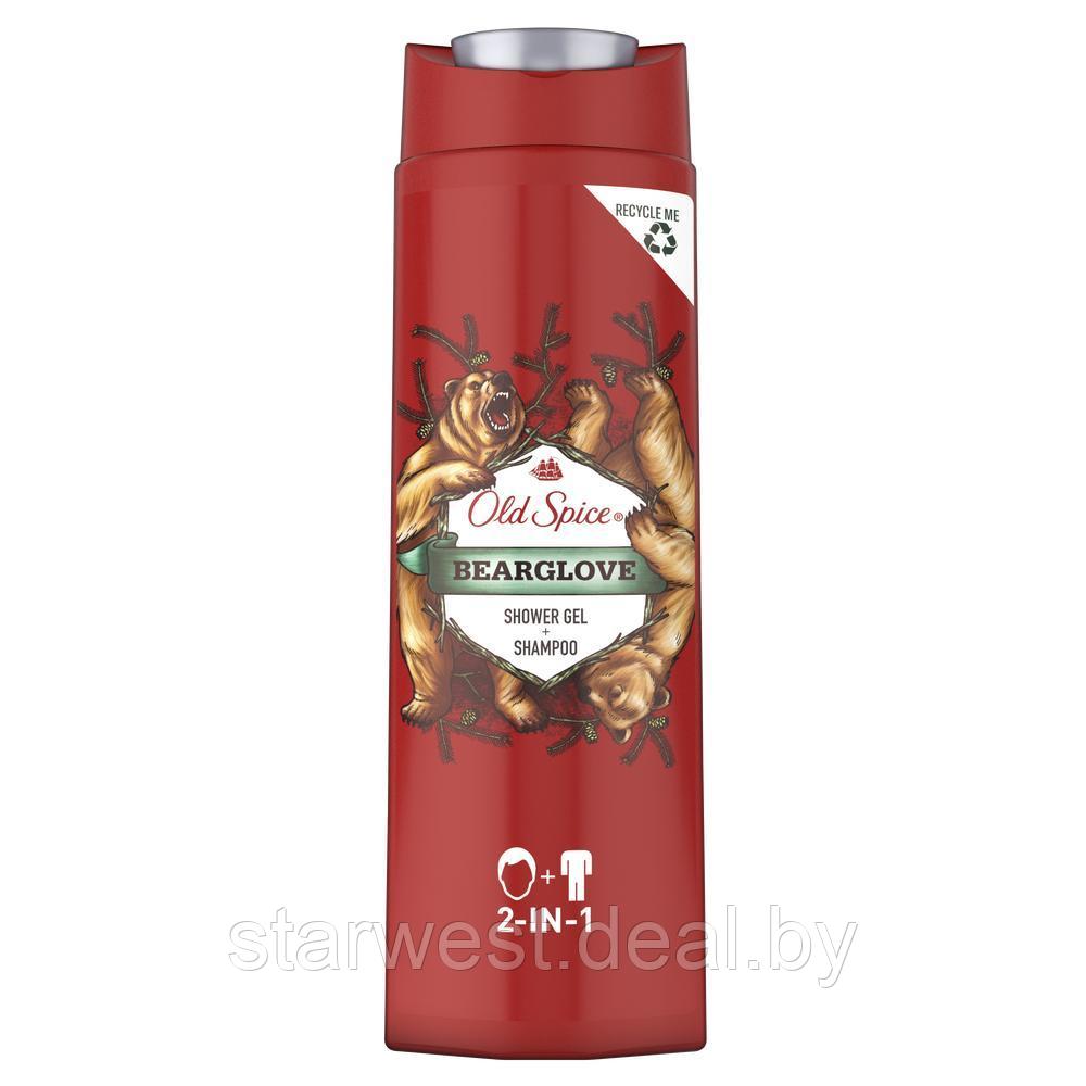 Old Spice XL BEARGLOVE 400 мл Гель для душа и Шампунь 2 в 1 мужской - фото 2 - id-p131229637