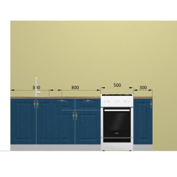 Кухня Гранд (Синий) ДСВ 1,9м - фото 1 - id-p173887142
