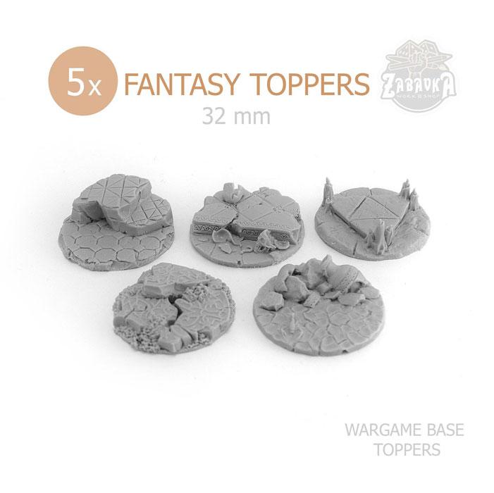 Базы варгеймов: Топперы Фэнтези / Fantasy Base Toppers (32 мм) Zabavka - фото 1 - id-p173887627