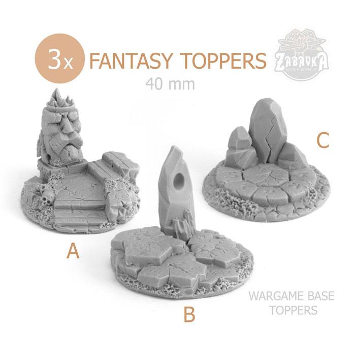 Базы варгеймов: Топперы Фэнтези / Fantasy Base Toppers (40 мм) Zabavka - фото 1 - id-p173887628