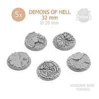 Базы варгеймов: Демоны Ада / Demons of Hell Base Toppers (32 мм) Zabavka