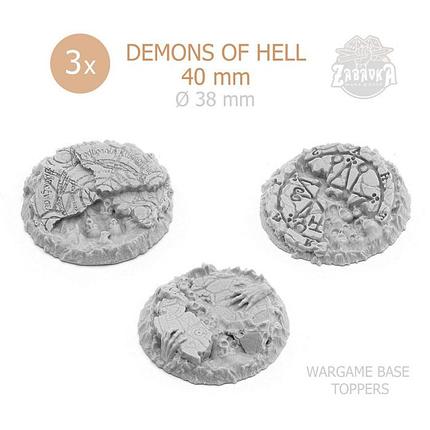 Базы варгеймов: Демоны Ада / Demons of Hell Base Toppers (40 мм) Zabavka, фото 2