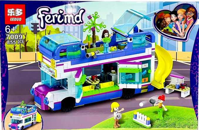 Детский конструктор Friends арт. 7009 Автобус для друзей, аналог лего френдс LGO для девочек - фото 2 - id-p173906112